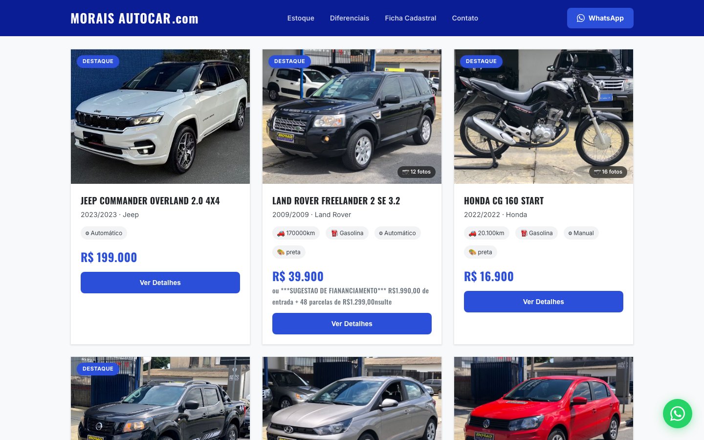 Screenshot de moraisautocar.com
